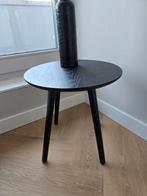 Mooie zwarte ronde bijzettafel, Ophalen, Minder dan 45 cm, Minder dan 55 cm, Rond