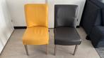 4 eettafelstoelen Henders & Hazel – kunstleer – geel & bruin, Huis en Inrichting, Stoelen, Ophalen, Gebruikt, Bruin, Vier