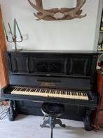 Piano en kruk, Muziek en Instrumenten, Piano's, Ophalen, Gebruikt, Zwart