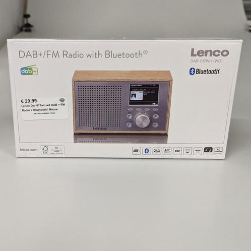 Lenco Dar 017wh wd DAB + FM Radio + Bluetooth | Nieuw, Audio, Tv en Foto, Radio's, Zo goed als nieuw