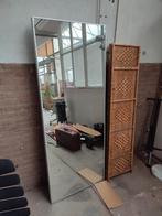 Grote (pas)spiegel voorzien van metalen lijst, Ophalen, Minder dan 50 cm, Zo goed als nieuw, 150 tot 200 cm