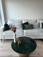 Groene marmeren salontafel, Huis en Inrichting, Ophalen, Overige materialen, Rond, 50 tot 100 cm