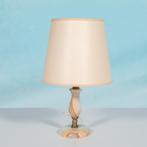 Vintage onyx tafellamp sixties l Parisien chic table lamp, Minder dan 50 cm, Gebruikt, Ophalen of Verzenden, Metaal