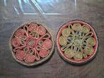 oma's vintage rieten onderzetters / set 6, Ophalen of Verzenden, Gebruikt, Pot of Pan
