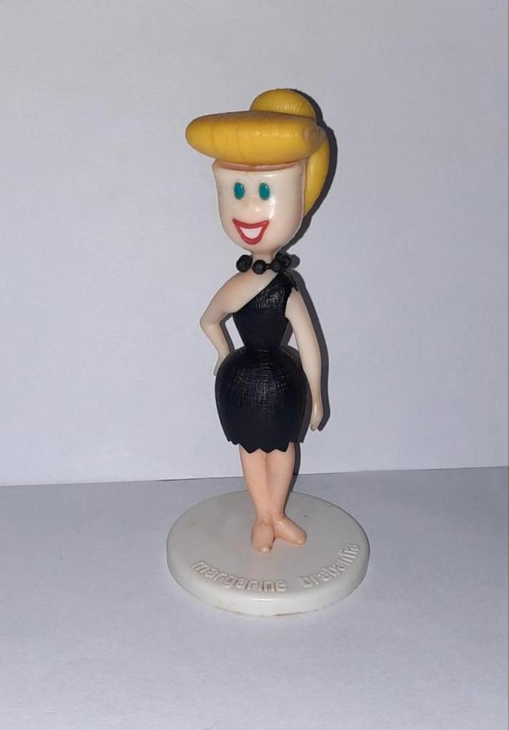 Vintage Moplas Wilma Flintstone figuur Hanna Barbera 1967, Verzamelen, Poppetjes en Figuurtjes, Zo goed als nieuw, Ophalen of Verzenden