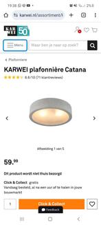 Karwei plafonnière catana, Huis en Inrichting, Lampen | Spots, Ophalen, Gebruikt
