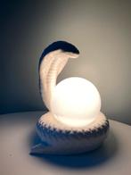 Vintage keramiek tafellamp Cobra., Huis en Inrichting, Lampen | Tafellampen, Minder dan 50 cm, Gebruikt, Ophalen of Verzenden