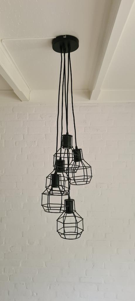 Hanglamp zwart, Huis en Inrichting, Lampen | Hanglampen, Zo goed als nieuw, Minder dan 50 cm, Metaal, Ophalen of Verzenden