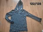Blauw gestreepte hoodie maat 122/128, Jongen of Meisje, Trui of Vest, Ophalen of Verzenden, Zo goed als nieuw