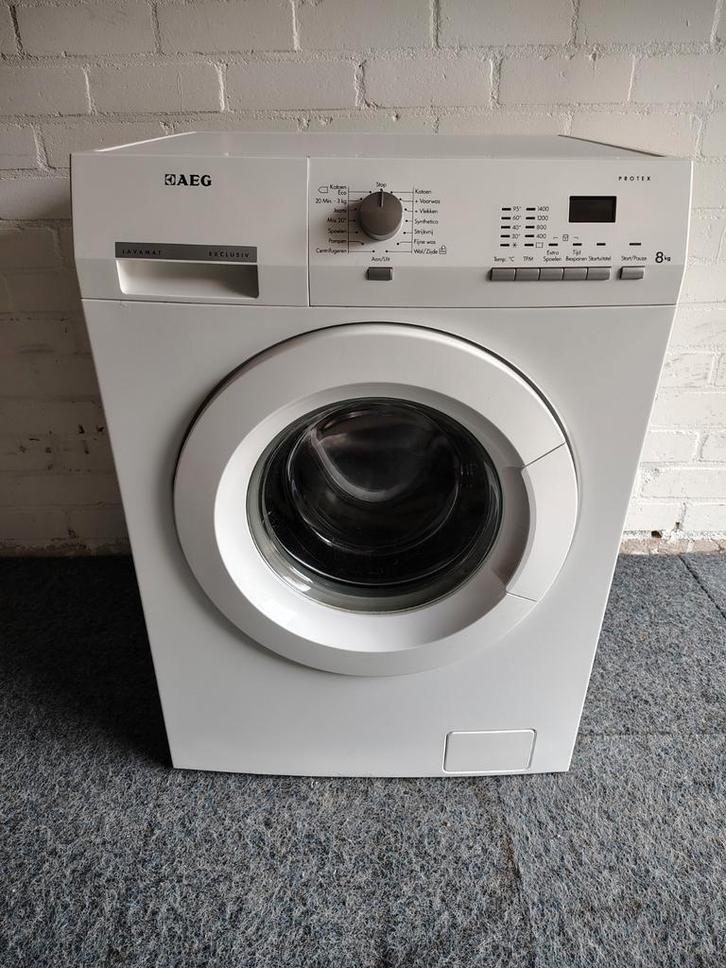 Aeg wasmachine 8 kg, Witgoed en Apparatuur, Wasmachines, Zo goed als nieuw, 6 tot 8 kg, 85 tot 90 cm, 1200 tot 1600 toeren, Ophalen