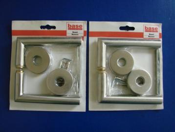 nieuwe RVS NAPOLI BASE LINE krukset met rozet (2 sets) beschikbaar voor biedingen