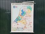 Landkaart: Nederland, 2-zijdig, 1x1.50m, dik vinyl, Ophalen of Verzenden, Zo goed als nieuw, 1800 tot 2000, Landkaart