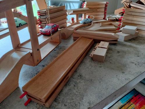 Houten autobaan E10 systeem van de fa. Sliedrecht, Kinderen en Baby's, Speelgoed | Houten speelgoed, Gebruikt, Overige typen, Ophalen of Verzenden