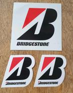 Setje stickers Bridgestone banden 12x12cm en 6x7cm, Ophalen of Verzenden