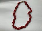Vintage Koralen Ketting - 42cm, Gebruikt, Ophalen of Verzenden, Steen of Mineraal, Met edelsteen