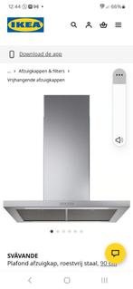Ikea Svävande Afzuigkap - Plafondmodel, RVS, Witgoed en Apparatuur, Afzuigkappen, Ophalen of Verzenden, Zo goed als nieuw, 400 tot 600 m³ per uur
