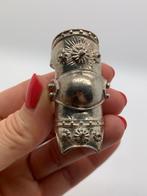 T897 Prachtige zilveren knuckle ring, Sieraden, Tassen en Uiterlijk, Antieke sieraden, Ophalen of Verzenden, Zilver, Ring