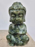 Boeddha van jade, serpentijn, Verzamelen, Mineralen en Fossielen, Ophalen of Verzenden, Mineraal