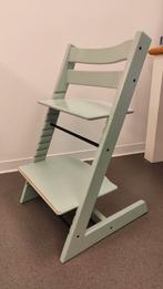 Tripp Trapp Stokke stoel blauw/groen - Apeldoorn, Kinderen en Baby's, Kinderstoelen, Ophalen, Gebruikt, Meegroeistoel, Aanschuifbaar