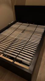 Ikea Bed 140x200 met lattenbodem en matras, Huis en Inrichting, Wit, Tweepersoons, Zo goed als nieuw, 200 cm