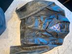 Biker Jack leer, Ophalen of Verzenden, Zo goed als nieuw, Maat 42/44 (L), Zwart