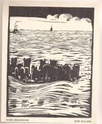 Nijland, Dirk - Oude Zeewering Houtsnede, Antiek en Kunst, Ophalen of Verzenden