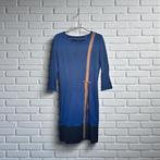 Caroline Biss Jurk Maat 36 Blauw Grijs PU Leer, Kleding | Dames, Cb, Zo goed als nieuw, Knielengte, Maat 36 (S)
