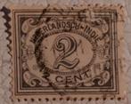 Nederlandsch-Indië 2 Cent Gestempeld, Postzegels en Munten, Postzegels | Nederland, Ophalen of Verzenden, T/m 1940, Gestempeld