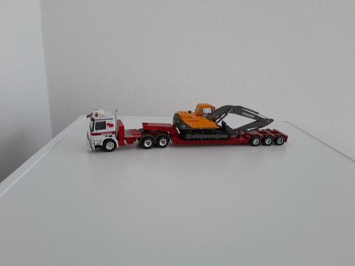 Mercedes actros van Mammoet Transport met dieplader ., Hobby en Vrije tijd, Modelauto's | 1:50, Nieuw, Bus of Vrachtwagen, NZG