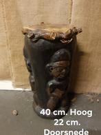 Afrikaanse trommel hout, Antiek en Kunst, Ophalen of Verzenden