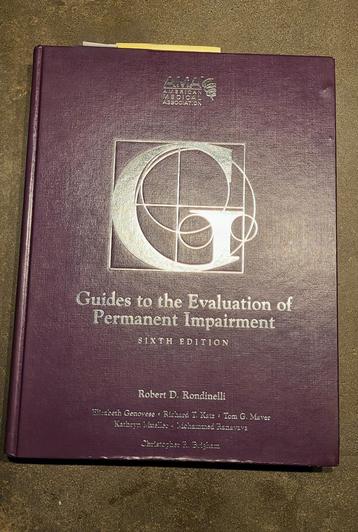 Guides to the Evaluation of Permanent Impairment beschikbaar voor biedingen