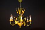 Italiaanse korenaren kroonluchter met 6 kaarslampen, Ophalen