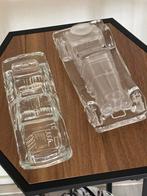 Twee auto’s van glas, Verzamelen, Glas en Borrelglaasjes, Ophalen of Verzenden, Zo goed als nieuw, Overige typen