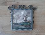 Vintage Siertegel Wandtegel Gietijzer, Ophalen of Verzenden