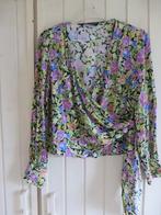 Wikkel overslag blouse bloemen print maat 38 M Zara, Zara, Maat 38/40 (M), Ophalen of Verzenden, Zo goed als nieuw