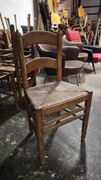 5 Antiek Franse eiken stoeltjes, Ophalen of Verzenden