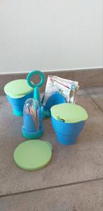 Tupperware tafel carrousel, party tafeltrio, hagelslagpotje, Ophalen of Verzenden, Nieuw, Groen, Overige typen