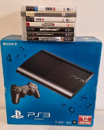 PS3 Slim 500GB + Games - Origineel 12GB beschikbaar voor biedingen