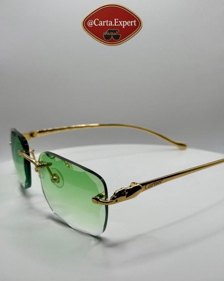 Cartier Panthere Diamond Cut zonnebril, Sieraden, Tassen en Uiterlijk, Zonnebrillen en Brillen | Heren, Nieuw, Zonnebril, Overige merken