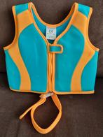 Zwemvest met rits, kleur: aqua blauw met oranje, 3-6 jaar, Zwem-accessoire, Jongen of Meisje, Gebruikt, Ophalen of Verzenden