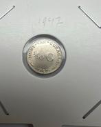 Curaçao. Wilhelmina. 1/10 Gulden 1947 Sch 1337-1, Postzegels en Munten, Munten | Nederland, Ophalen of Verzenden, Koningin Wilhelmina