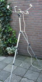 Vintage Vloerlamp Industrieel, Huis en Inrichting, Lampen | Vloerlampen, 150 tot 200 cm, Gebruikt, Ophalen of Verzenden, Glas