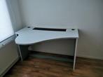 WIT/GRIJS PIANOVORMIG BUREAU, Ophalen, Zo goed als nieuw