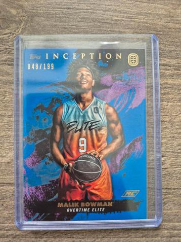 Topps Inception Malik Bowman overtime elite 048/199 beschikbaar voor biedingen