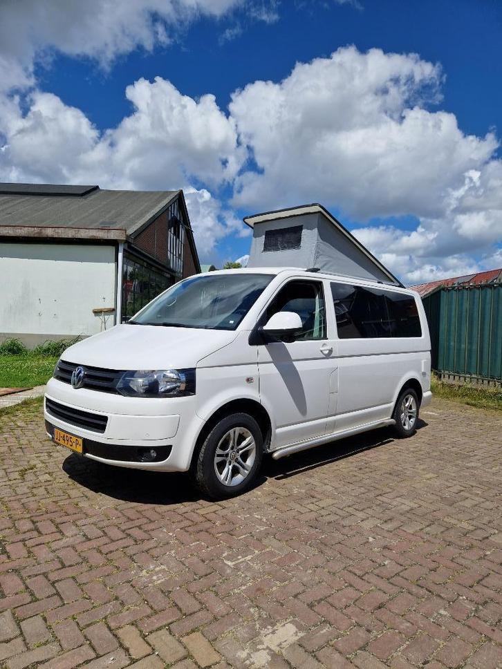 VW Transporter Camper 2.0 TDI, 140pk, 5p., Aut. NAP, Bj.2016, Caravans en Kamperen, Campers, Particulier, tot en met 2, Buscamper of Camperbus