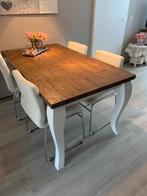 Brocante Eettafel, Huis en Inrichting, Tafels | Eettafels, Ophalen, 50 tot 100 cm, Zo goed als nieuw, 150 tot 200 cm