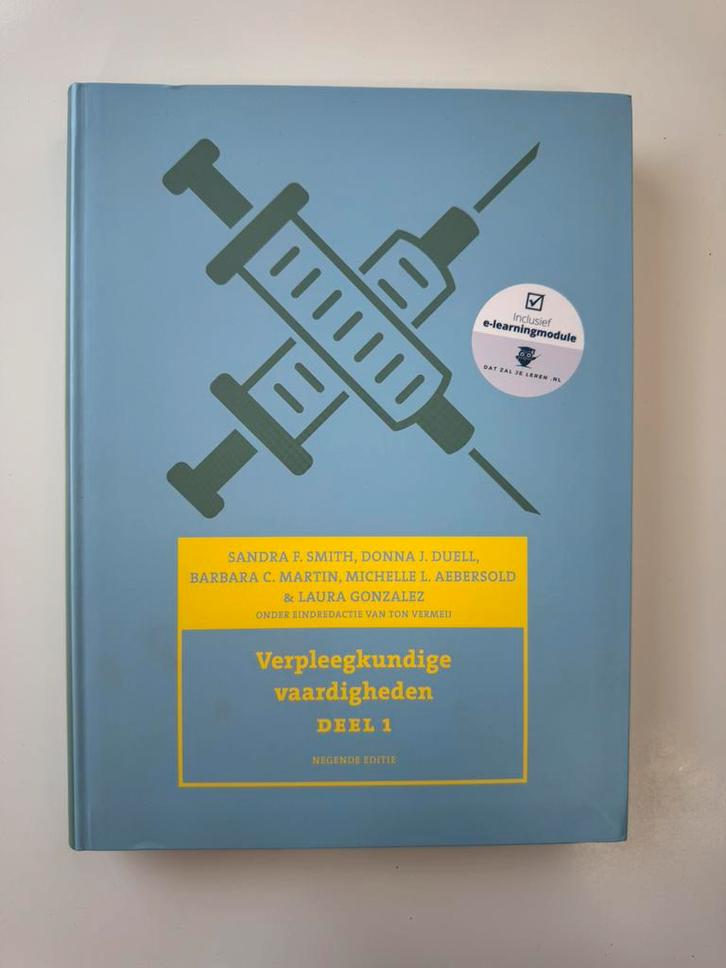 Verpleegkundige vaardigheden, deel 1, 9e editie met datzalje, Boeken, Schoolboeken, Zo goed als nieuw, Overige vakken, Overige niveaus