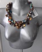 Manouk - kleurrijke ketting met bedels, Overige materialen, Verstelbaar, Overige kleuren, Verzenden