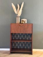 Vintage kastje — met artdeco print – jaren 60 – midcentury, Huis en Inrichting, Ophalen, Vintage retro midcentury artdeco jaren 60 deens scandinavisch