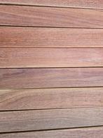 GEVELBEKLEDING SCHUTTING: PARTIJ PLANKEN HARDHOUTEN GESCHAAF, Ophalen of Verzenden, Nieuw, 250 cm of meer, Planken